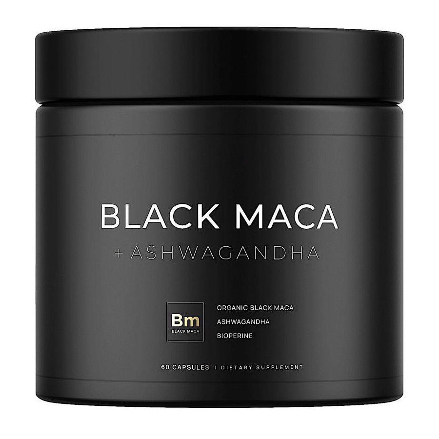 Black Maca Ashwagandha栄養補助食品自然のブレンド
