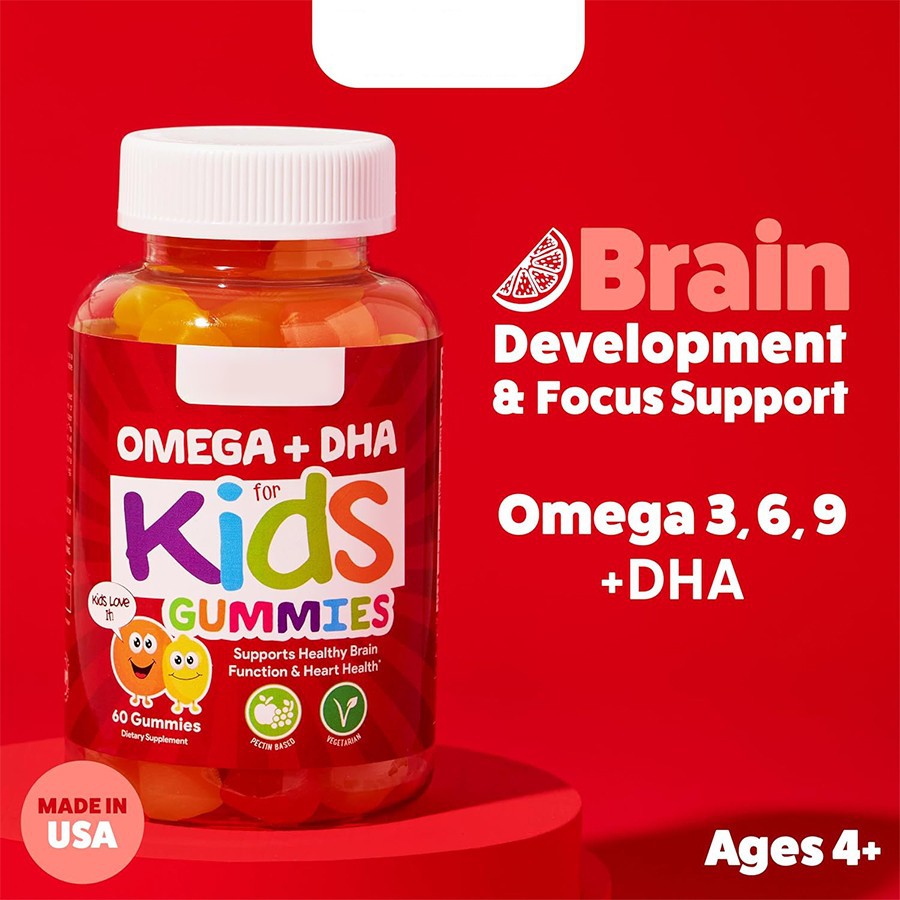 FOCUS FORMULA OMEGA DHA Kids Gummies Delicious, Brain Boosting Nutrition For Happy, Healthy Little Minds price