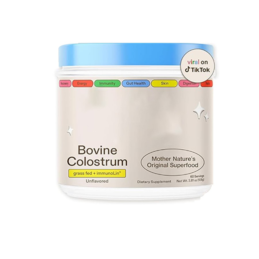 ImmunoLin を配合したグラスフェッド初乳カプセル